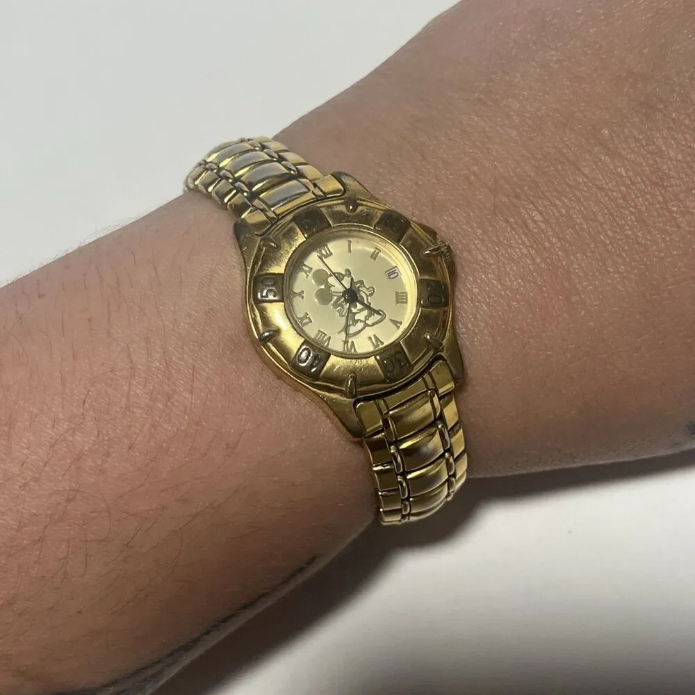 Disney 85 8064 6L12 Analog Quartz Women Mickey Mouse Watch Vintage 725367877